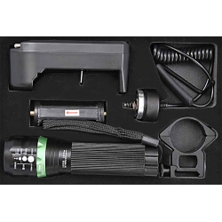 Latarka taktyczna wojskowa policyjna asg do broni LED 500 lm BL-Q8500 gmglite ładowalna wyłącznik żelowy