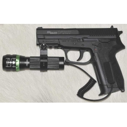 Latarka taktyczna wojskowa policyjna asg do broni LED 500 lm BL-Q8500 gmglite ładowalna wyłącznik żelowy