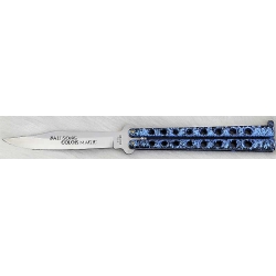Nóż FES BALISONG motylek niebieski